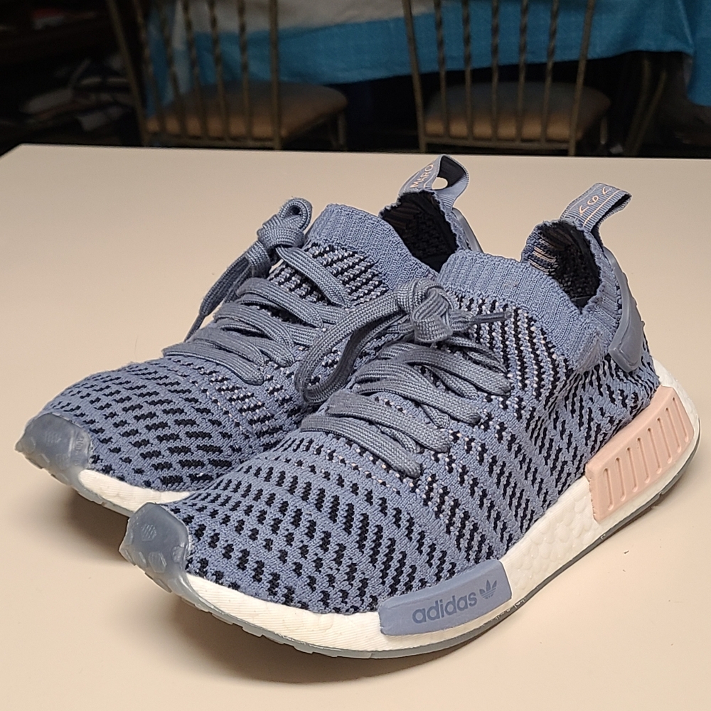 adidas Blue and Pink Women's Sneakers NMD